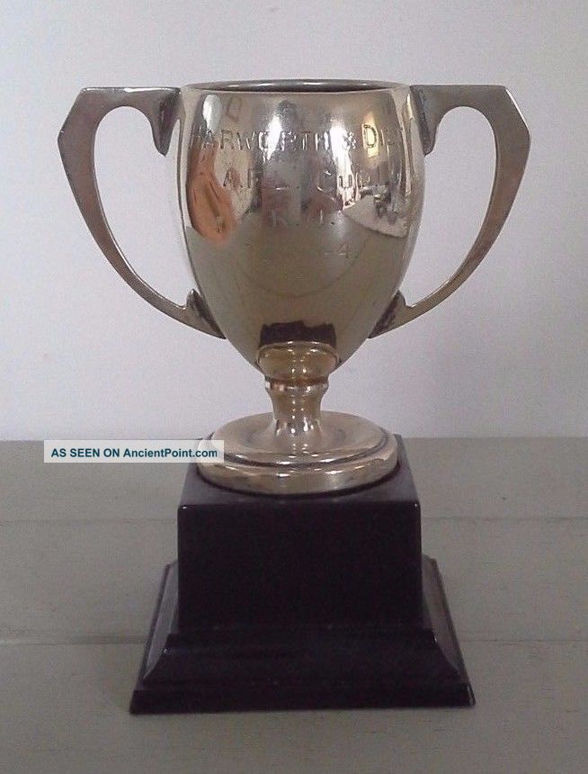 Vintage Silver Trophy,  Silver,  Trophy,  Sporting Trophy,  Trophies,  Antiques Cups & Goblets photo