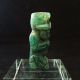 Pre - Columbian Taino Translucent Green Jade Skeleton Skull Idol Bead Stunning The Americas photo 1