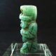 Pre - Columbian Taino Translucent Green Jade Skeleton Skull Idol Bead Stunning The Americas photo 3