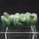 Pre - Columbian Taino Translucent Green Jade Skeleton Skull Idol Bead Stunning The Americas photo 6