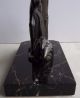Gallot 1920s French Art Deco Spelter/marble Antelope Bookend/ornament Vgc Art Deco photo 6
