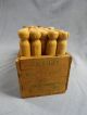 Vintage 72,  Antique Clothes Pins Wood Cheese Box Country Decor 4 Laundry Room Primitives photo 3