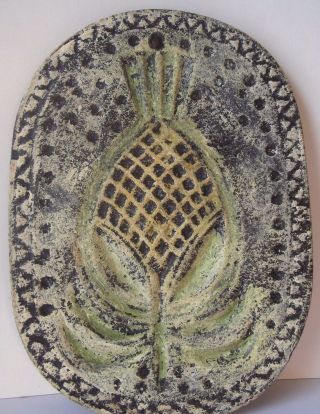 American Antique Cast Iron Marzipan Press Cookie Mold 