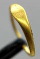 Kingdom Of The Lombards Gold Ring With Palm Frond 600 - 700 Ad Other Antiquities photo 4