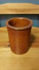 Rare Antique Primitive Pottery Redware Utensil Crock Jar Possibly From Galena Jars photo 1