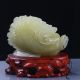 100 Natural Xiu Jade Hand - Carved Chinese Cabbage Statue Rm0308 Other Antique Chinese Statues photo 2