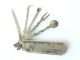 Victorian - Era Apothecary Pocket - Sized Multi - Tool Silver Medicine Scoops & Tools Other Antique Apothecary photo 2