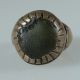 9005 Old Tuareg Silver Ring Glass Niger Other African Antiques photo 1