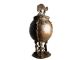 Rare African Tribal Antique Akan Ashanti Cast Bronze Medicine Pot Container 2 Sculptures & Statues photo 2