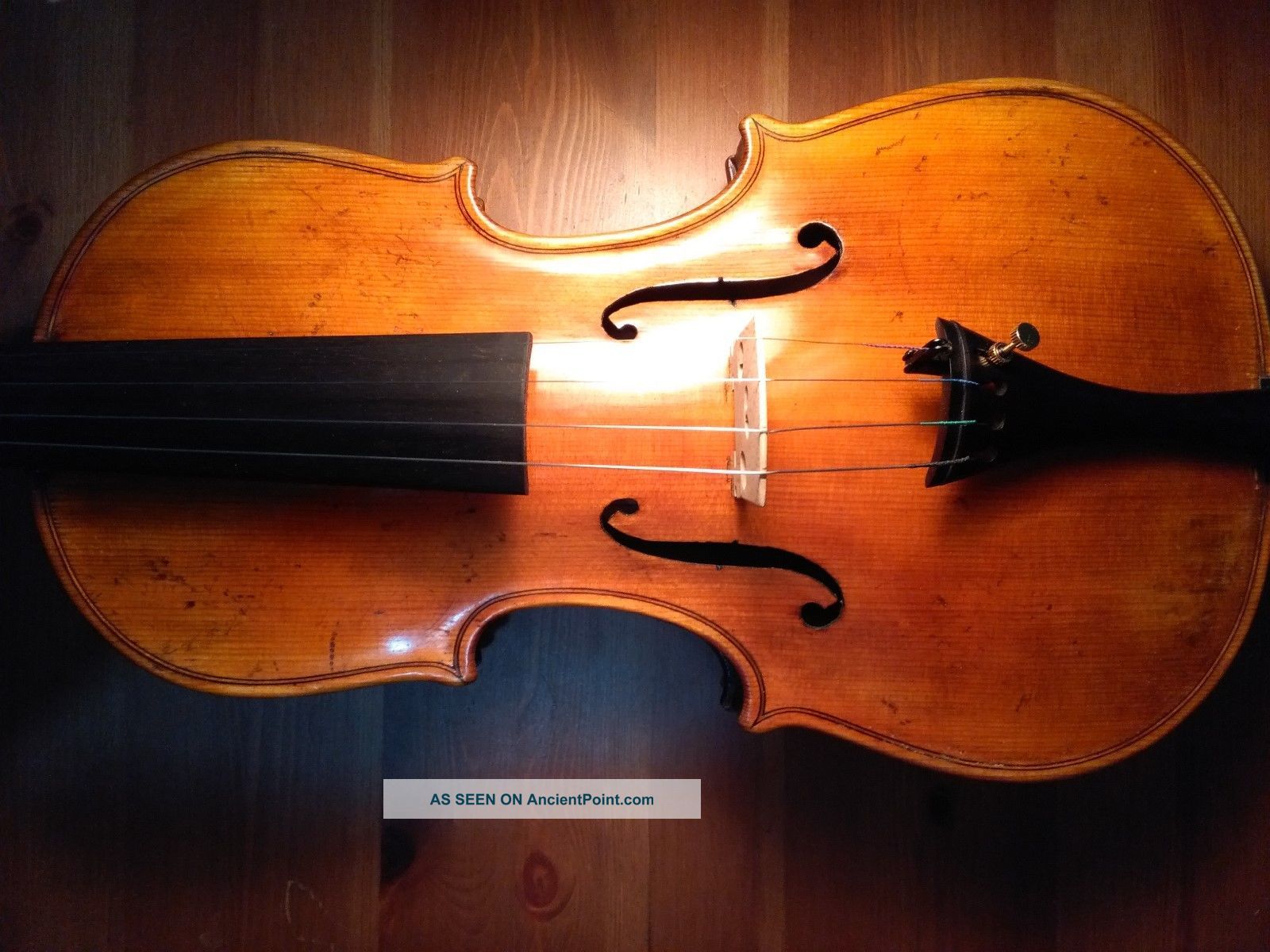 Old Antique Italian Violin - By Francesco Maurizi 1852 String photo