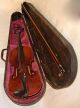 1880 Lovely Antique Old Handmade German Violin Authentic Cover,  Bow String photo 1