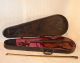 1880 Lovely Antique Old Handmade German Violin Authentic Cover,  Bow String photo 3