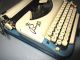 German Keller & Knappich Princess 300 Travel Typewriter With Blue / Ivory Color Typewriters photo 1