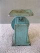 Antique Scale Way Rite Family Vintage,  Primitive Green Paint,  25 Pound Scales photo 1