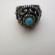 1904 Antique Hand Made Jewelry - Silver Ring W/ Blue Stone - Armenian Inscription Other Antique Non-U.S. Silver photo 2