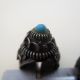 1904 Antique Hand Made Jewelry - Silver Ring W/ Blue Stone - Armenian Inscription Other Antique Non-U.S. Silver photo 4