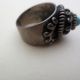 1904 Antique Hand Made Jewelry - Silver Ring W/ Blue Stone - Armenian Inscription Other Antique Non-U.S. Silver photo 5