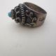 1904 Antique Hand Made Jewelry - Silver Ring W/ Blue Stone - Armenian Inscription Other Antique Non-U.S. Silver photo 6