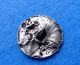 Antique Sterling Silver Art Nouveay Lady Head Lasserre Button,  Hallmarked 1903, Buttons photo 1
