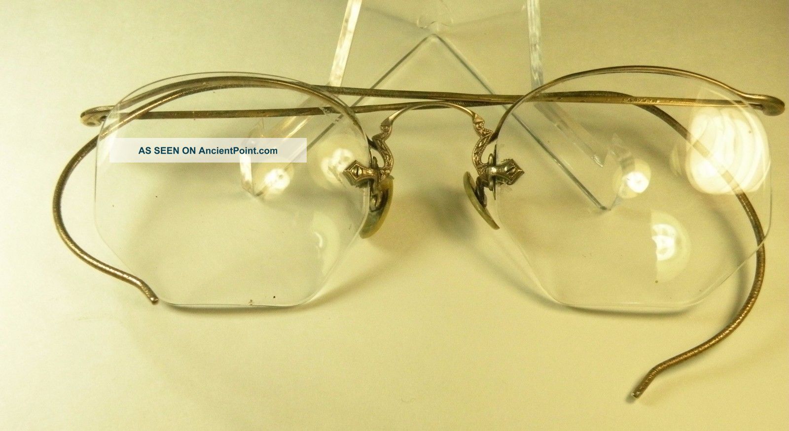 Antique 1/10th 12k Gold Fill Arcway Eyeglasses Need Some Tlc Optical photo