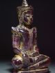Antique Phra Hin ' Kru Hod ' Quartz Crystal Meditating Crowned Buddha Relic 14/15c Statues photo 1