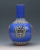 Chinese Famille Rose Porcelain Hand - Painted Dragon & Flower Vase W Qianlong Mark Vases photo 3