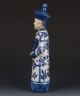 Chinese Blue And White Handwork Character Statue G269 Other Antique Chinese Statues photo 4