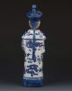 Chinese Blue And White Handwork Character Statue G269 Other Antique Chinese Statues photo 5
