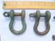 Vintage Maritime Ship Bronze Anchor Shackles U - Rings 9,  Hook Other Maritime Antiques photo 2