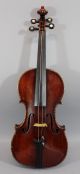 Antique Circa 1900 Figured Maple,  Mop Purfling & Tuning Keys 4/4 Violin Nr String photo 3