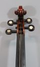 Antique Circa 1900 Figured Maple,  Mop Purfling & Tuning Keys 4/4 Violin Nr String photo 4
