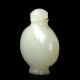 Chinese Hetian Jade Hand - Painted White Snuff Bottle Snuff Bottles photo 3