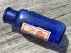1900 ' S Cobalt Blue Poison - Rectangular Shape W/4 Hobnail Edges - Kr - 41 Style Bottles & Jars photo 2