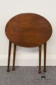 Willett Solid Cherry Fold Up Stool / Side Table Post-1950 photo 4