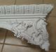 Antique French? American? Architectural 92x12 Gesso Wood Gilt White Pediment Fireplaces & Mantels photo 5