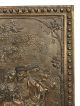 Antique Cast Iron Bronzed Finish Man Courting Woman Plaque Fireplace Cover Fireplaces & Mantels photo 1