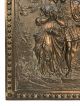 Antique Cast Iron Bronzed Finish Man Courting Woman Plaque Fireplace Cover Fireplaces & Mantels photo 2