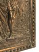 Antique Cast Iron Bronzed Finish Man Courting Woman Plaque Fireplace Cover Fireplaces & Mantels photo 6