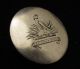 Antique Sterling Silver Livery Button Moorcock Motto Sun Bird English Hallmarked Buttons photo 1