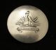 Antique Sterling Silver Livery Button Moorcock Motto Sun Bird English Hallmarked Buttons photo 5
