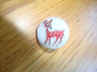 Vintage Antique Bambi Deer Button 3/8 