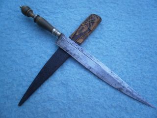 Antique Brazilian Gaucho Faca De Ponta Knife Argentinia Dagger S American Sword photo