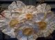 Gathering Of Primitive Handmade Quilt Daisies In Painted Vintage Mason Jar Primitives photo 1