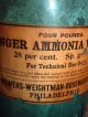 Stronger Ammonia Water Bottle Powers Weightman Pa Whitall Tatum 13 Green Rare Bottles & Jars photo 2