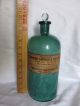 Stronger Ammonia Water Bottle Powers Weightman Pa Whitall Tatum 13 Green Rare Bottles & Jars photo 4