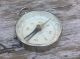 Antique Compass Fob Pendant By Pyramid Silver Beveled Glass Vtg Compasses photo 1