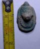 Egyptian Pharaoh Faience Amulet,  Anubis Proctor Of Tombs,  With A Hole For Chain Egyptian photo 3