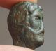 Ancient Bronze Roman Head Statue Roman photo 4