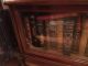 Antique Barrister Lawyer Bookcase Cabinet Dark Wood Glass Mahogany 3 Stack Vg, 1900-1950 photo 2