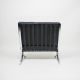 Knoll Mies Van Der Rohe Barcelona Chair Black Leather Mid Century Mid-Century Modernism photo 1
